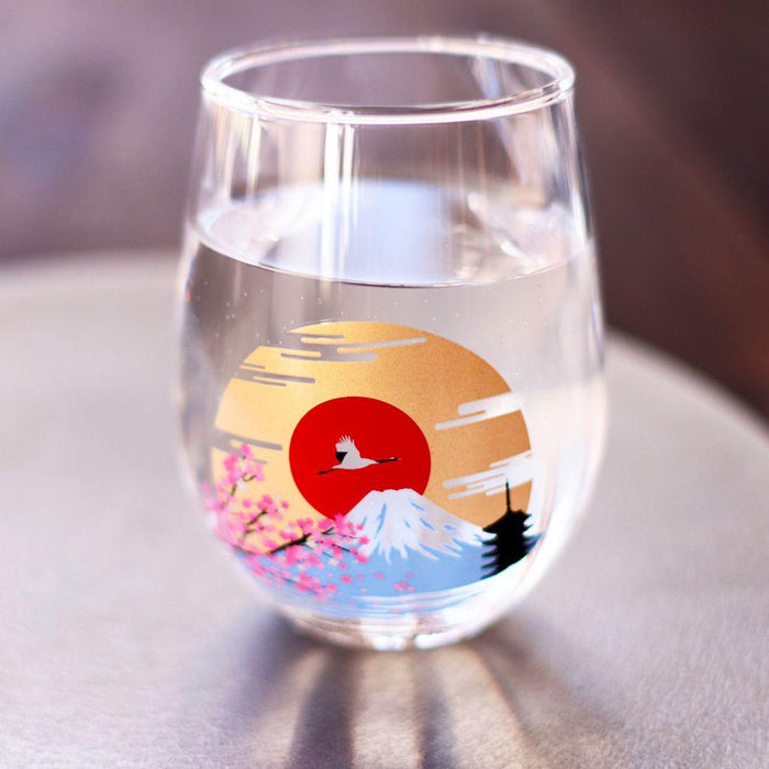 Marumo Takagi Colour Changing Mount Fuji Round Glass 2P Set