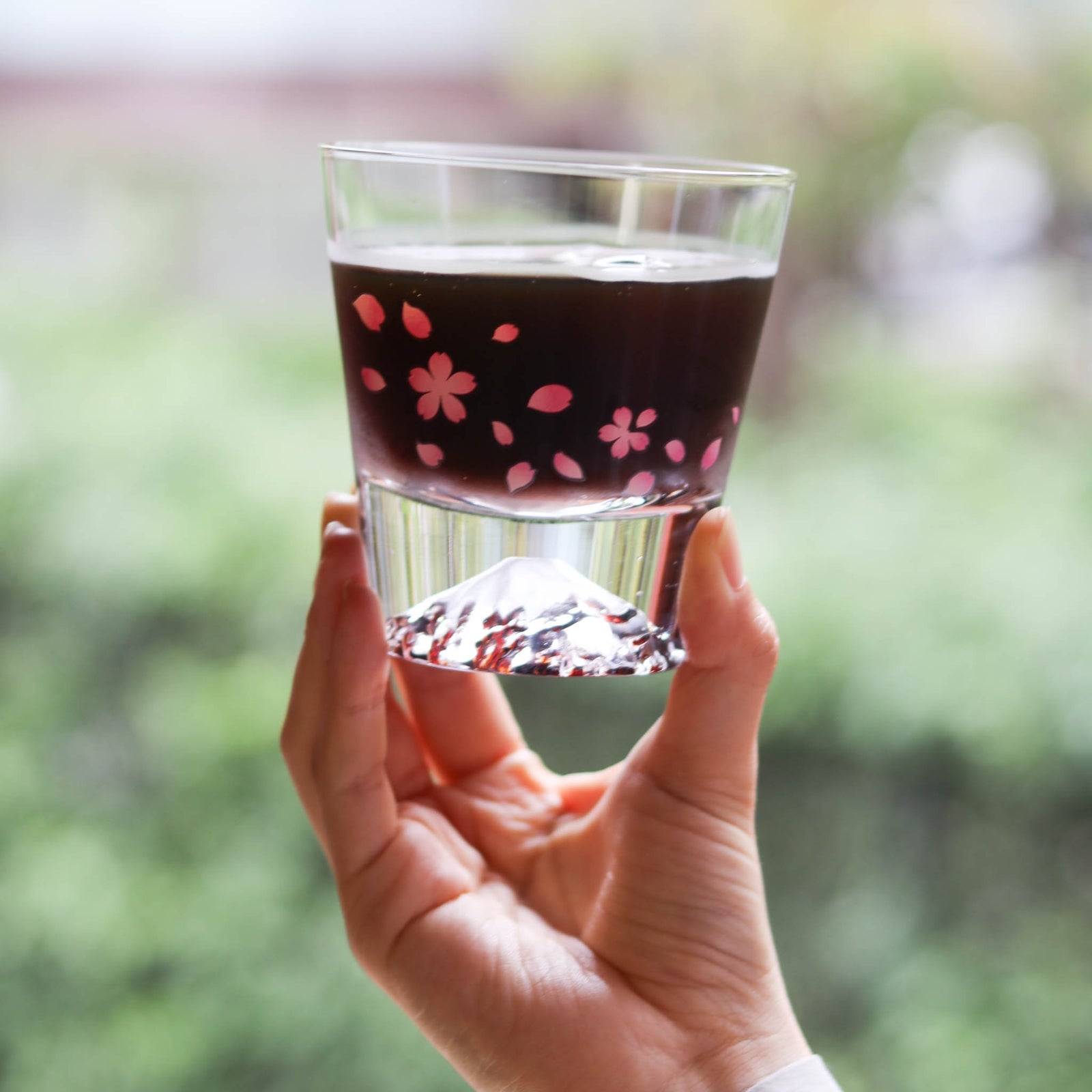 Marumo Takagi Colour Changing Sakura Fuji Rock Glass 270ml