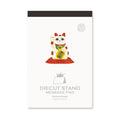 Marumono DieCut Stand Message Pad Maneki Cat