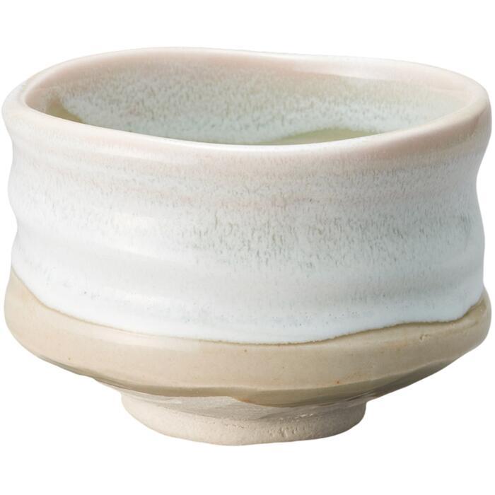 Mashiko Unofu Cream Matcha Bowl