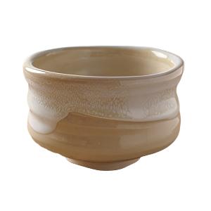 Mashiko Unofu Cream Matcha Bowl