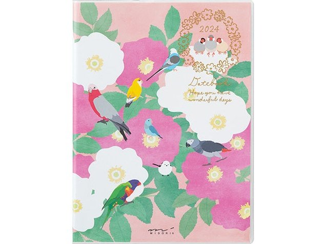 Midori 2024 Pocket Diary (A6) - Bird