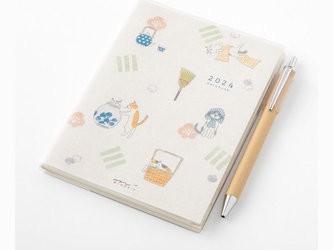 Midori 2024 Pocket Diary (A6) - Cat