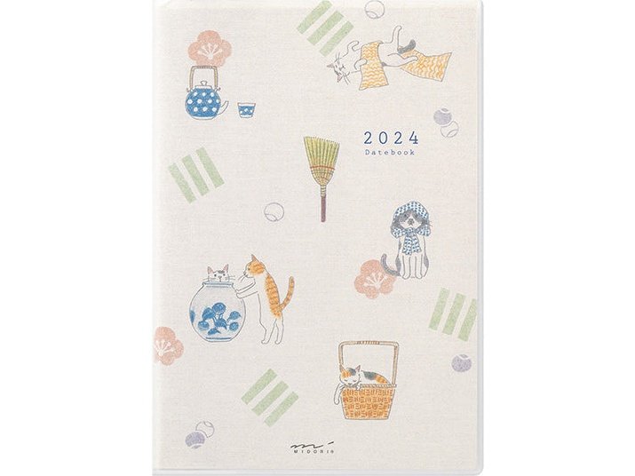 Midori 2024 Pocket Diary (B6) - Cat