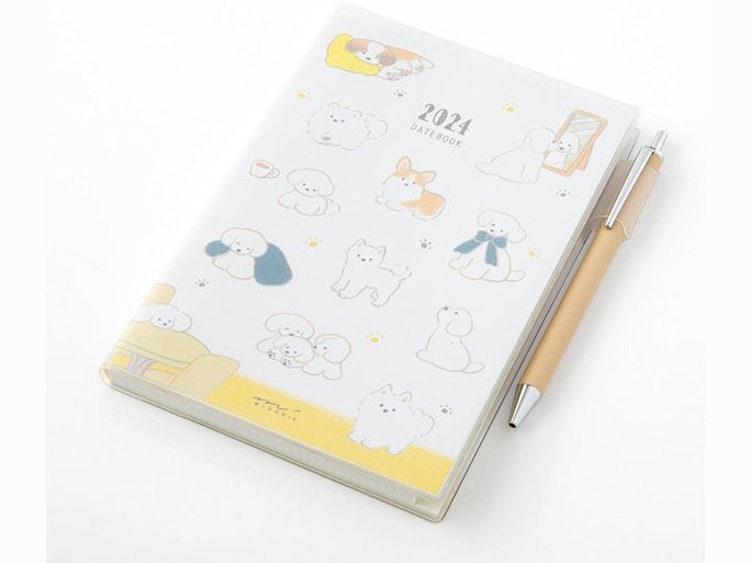 Midori 2024 Pocket Diary (B6) - Dog
