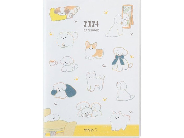 Midori 2024 Pocket Diary (B6) - Dog