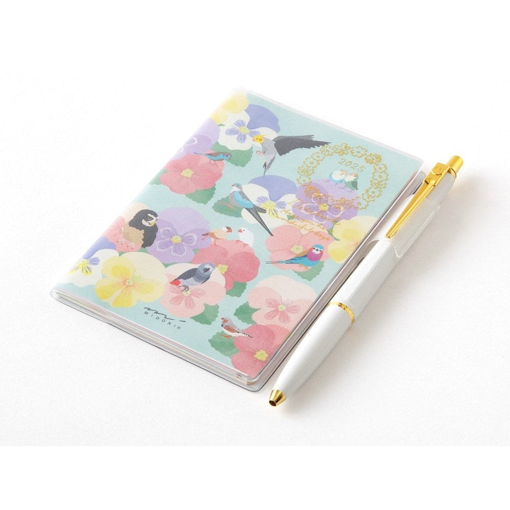 Midori 2025 Pocket Diary - Mini - Bird