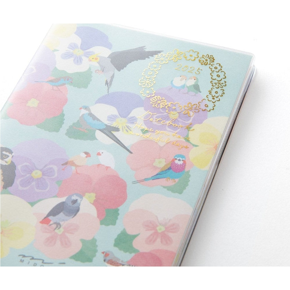 Midori 2025 Pocket Diary - Mini - Bird