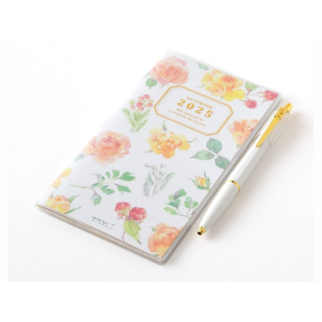 Midori 2025 Pocket Diary - Slim - Countrytime Flower