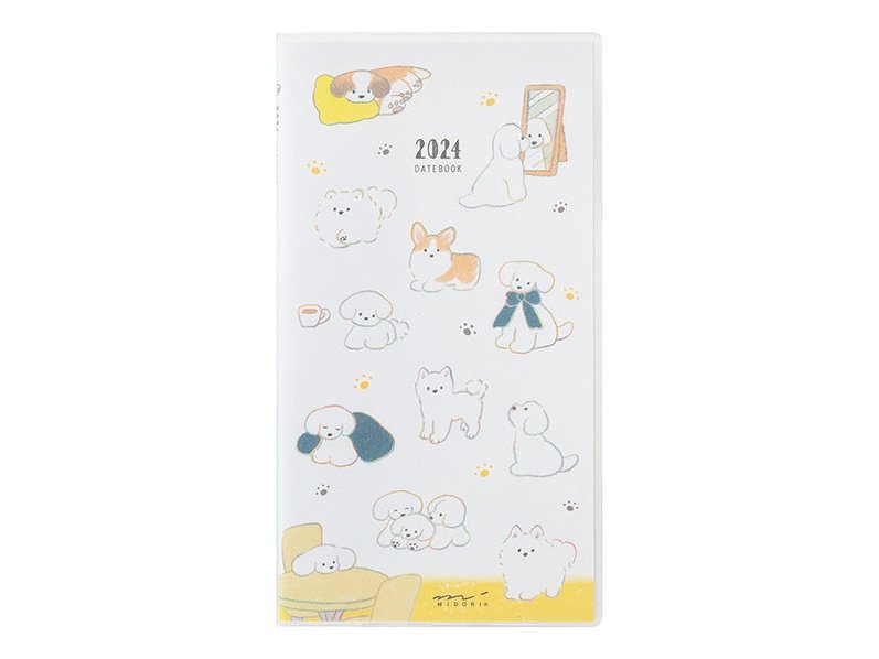 Midori 2024 Pocket Diary (Slim) - Dog