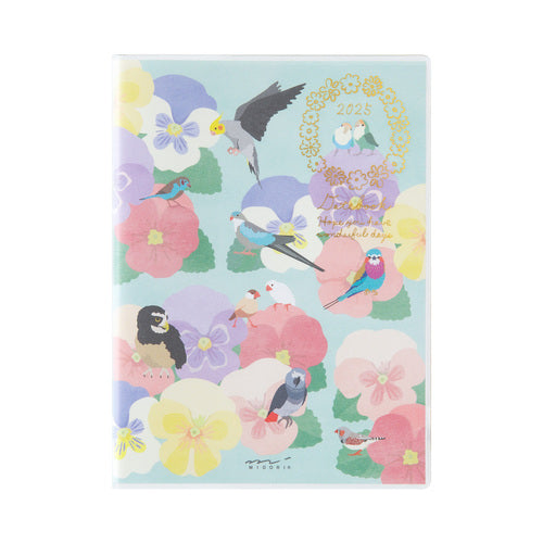 Midori 2025 Pocket Diary - A6 - Bird