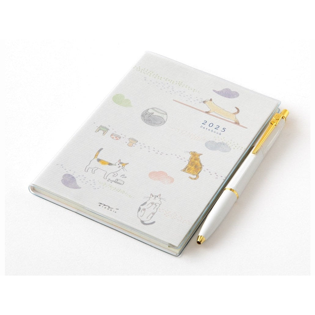 Midori 2025 Pocket Diary A6 - Cat