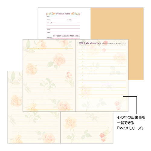 Midori 2025 Pocket Diary - A6 - Countrytime Flower