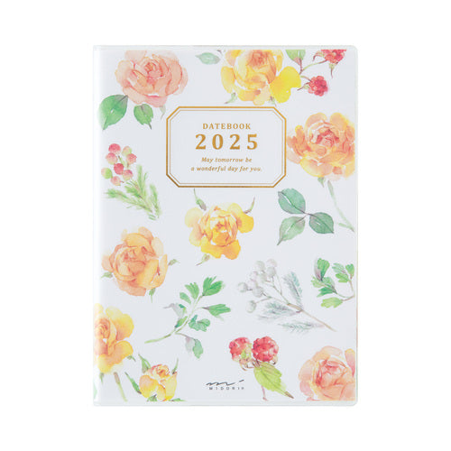 Midori 2025 Pocket Diary - A6 - Countrytime Flower