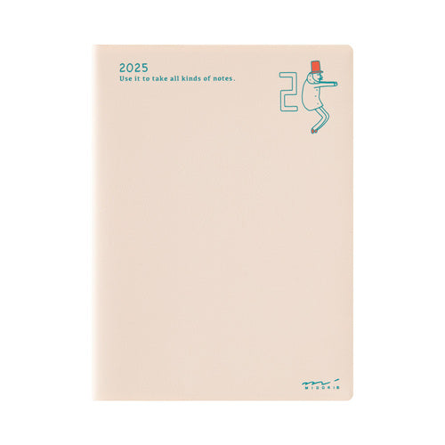 Midori 2025 Pocket Diary - A6 - Weekly Block Ojisan