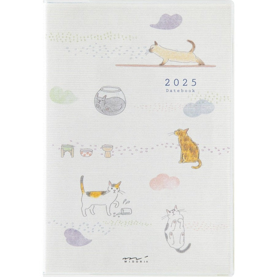 Midori 2025 Pocket Diary B6 - Cat