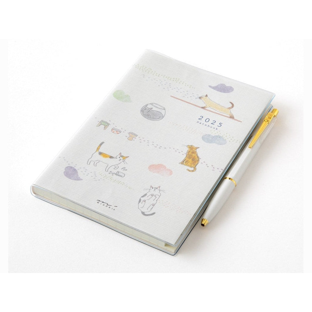 Midori 2025 Pocket Diary B6 - Cat