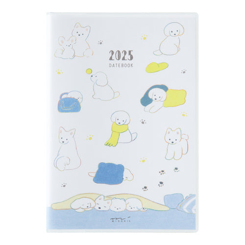 Midori 2025 Pocket Diary B6 - Dog