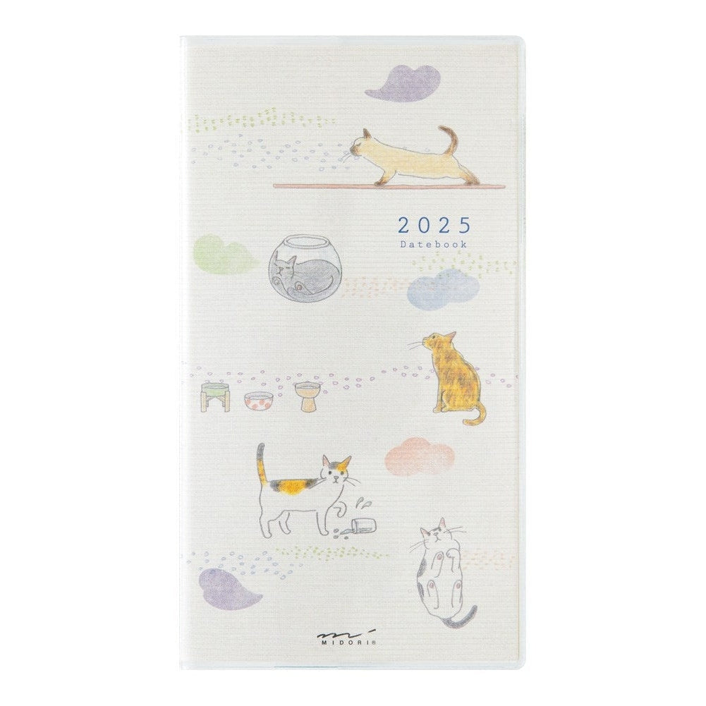 Midori 2025 Pocket Diary Slim - Cat