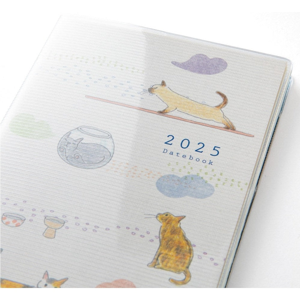 Midori 2025 Pocket Diary Slim - Cat