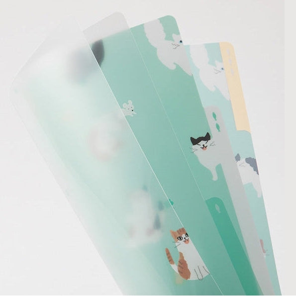 Midori 3-Pocket A4 File - Cats