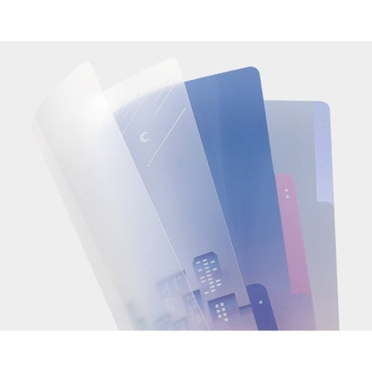 Midori 3-Pocket A4 File - City Pop