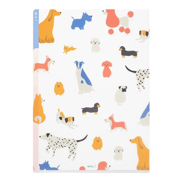 Midori 3-Pocket A4 File - Dogs
