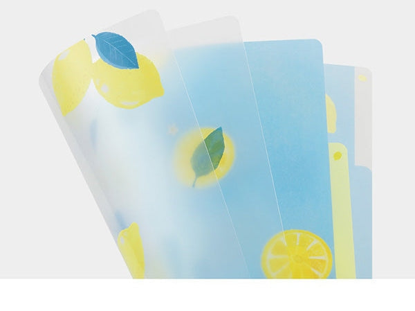 Midori 3-Pocket A4 File - Lemon