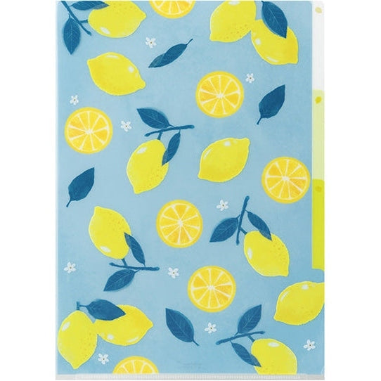 Midori 3-Pocket A4 File - Lemon