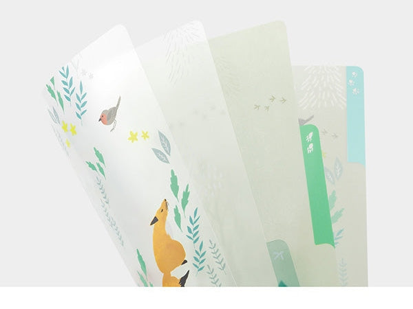 Midori 3-Pocket A4 File - Nordic Animals