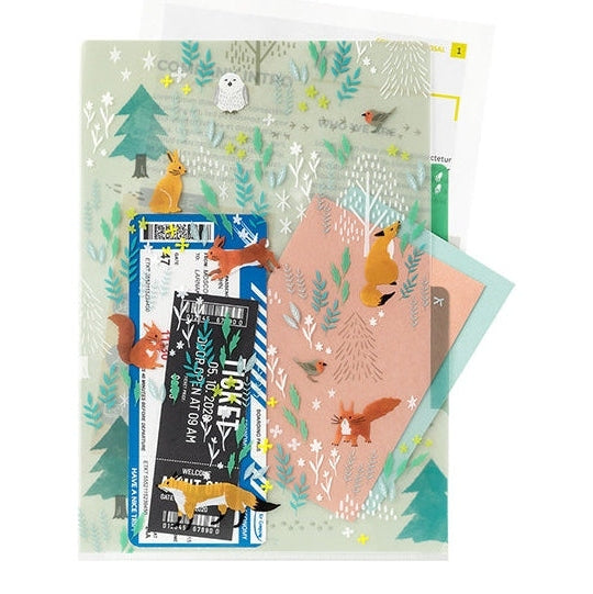 Midori 3-Pocket A4 File - Nordic Animals