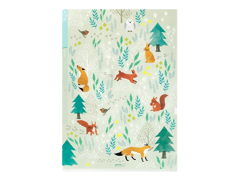 Midori 3-Pocket A4 File - Nordic Animals