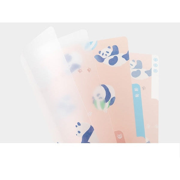 Midori 3-Pocket A4 File - Panda