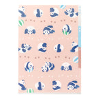 Midori 3-Pocket A4 File - Panda