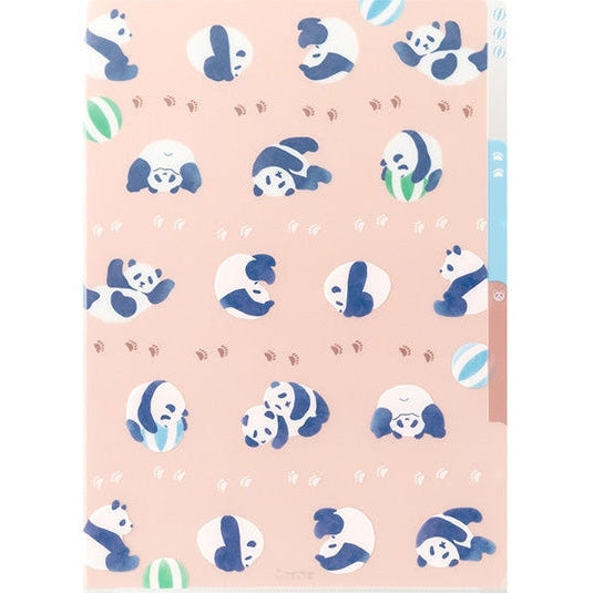 Midori 3-Pocket A4 File - Panda