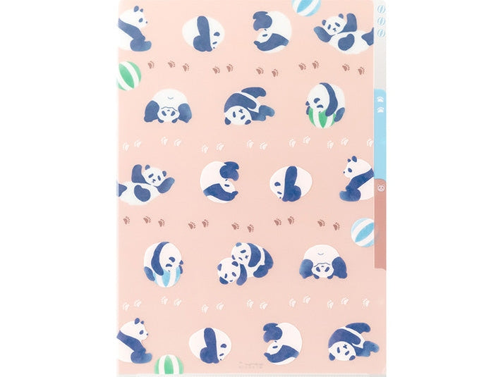 Midori 3-Pocket A4 File - Panda