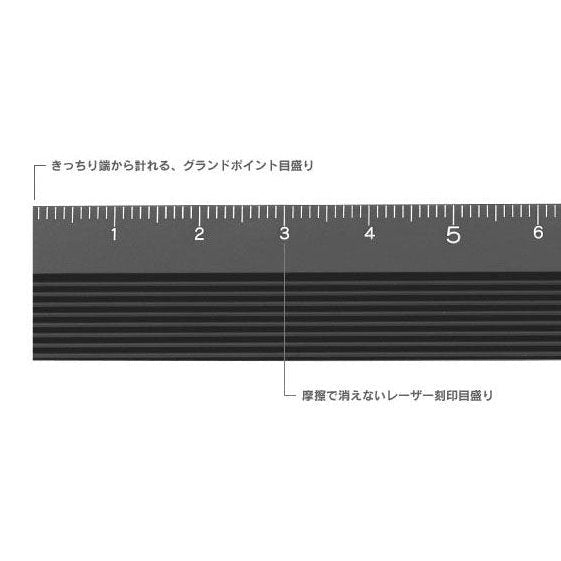 Midori Aluminium Ruler 15cm