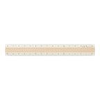 Midori Aluminium & Wood Ruler 15cm - Light Brown