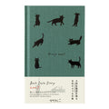 Midori Book Style Diary B6 Variant Cat Green 2027