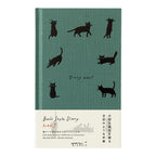 Midori Book Style Diary B6 Variant Cat Green 2027