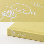 Midori Book Style Diary B6 Variant Dog Yellow 2027