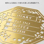 Midori Brass Motif Template - Wreath