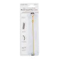 Midori book band pen case packaging displaying size compatibility diagrams