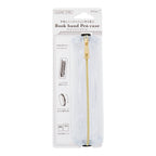 Midori book band pen case packaging displaying size compatibility diagrams