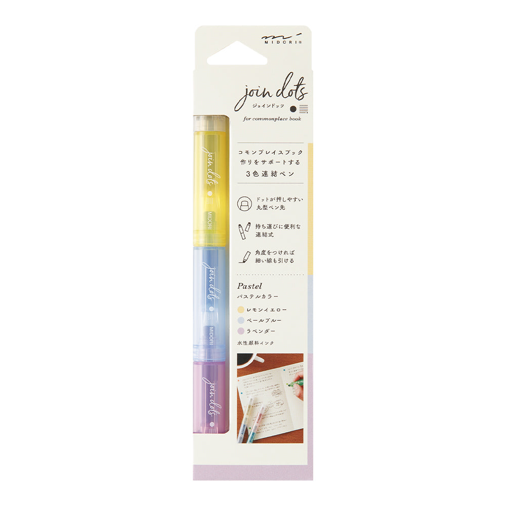 Midori Connecting Pen Join Dots Pastel
