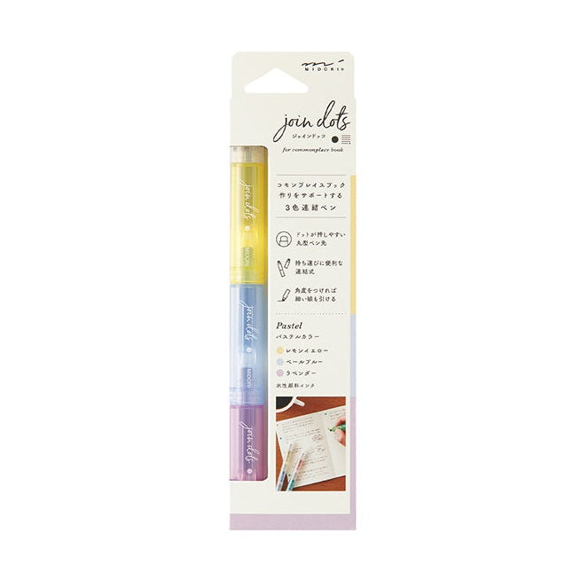 Midori Connecting Pen Join Dots Pastel