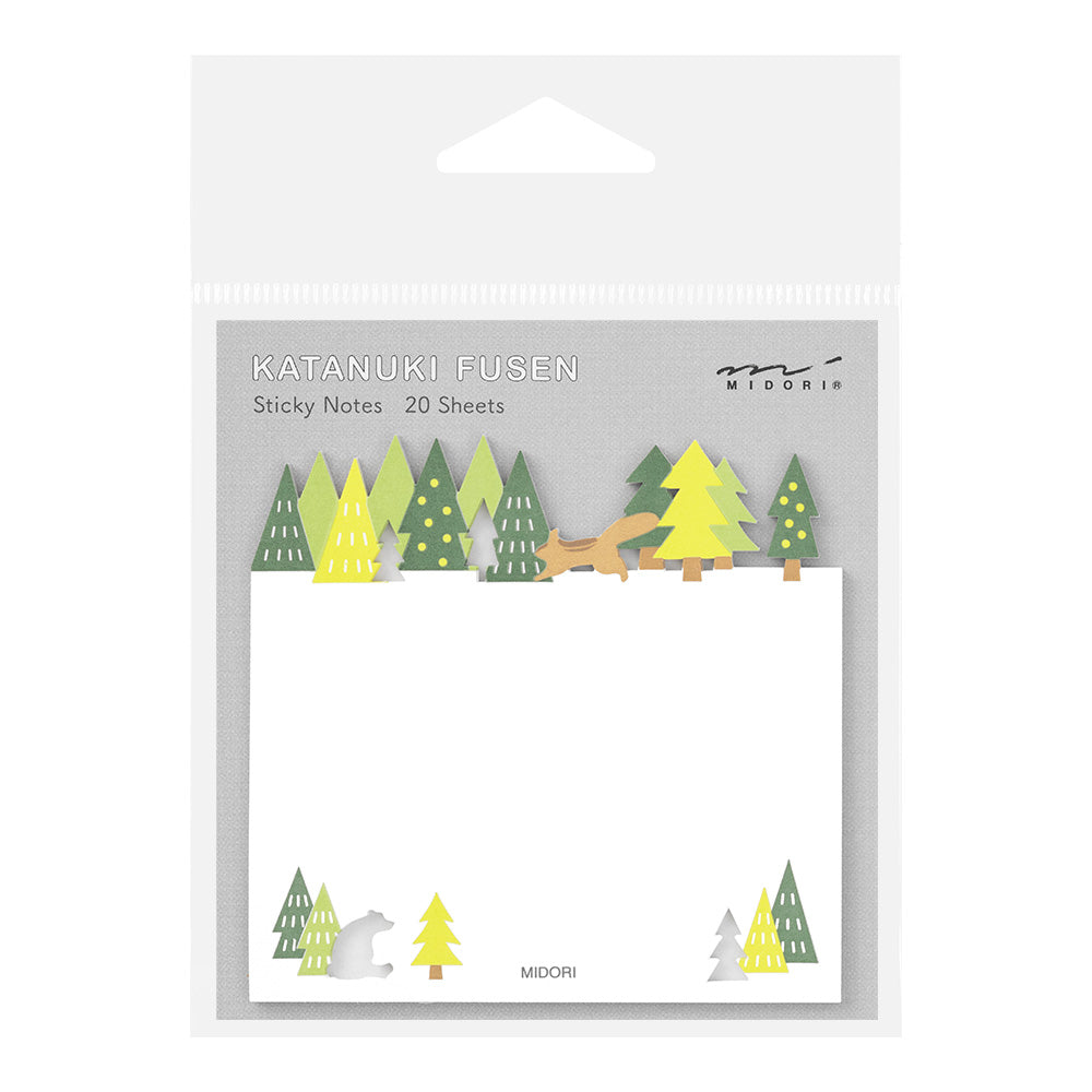 Midori Die-Cut Sticky Note Forest