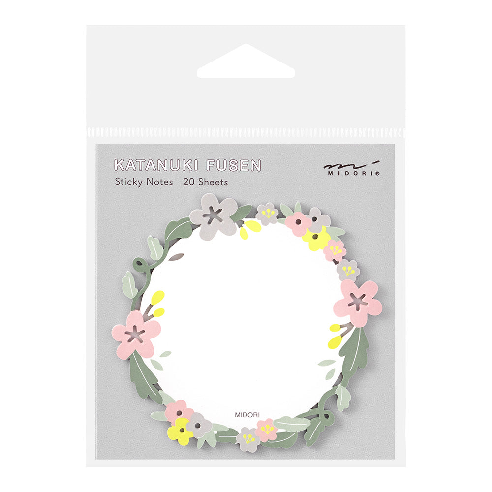 Midori Die-cut Sticky Note Wreath