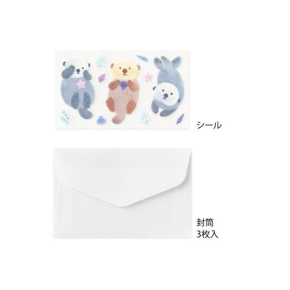 Midori Douzo Mini Letter Set Sea Otter