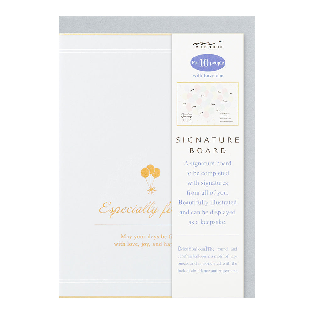 Midori Folding Message Card B6 - Blue